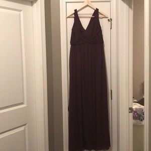 David’s Bridal scoop back bridesmaid dress